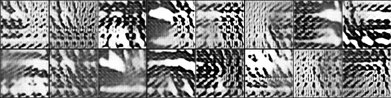 Glyphs with generated from message with size 512